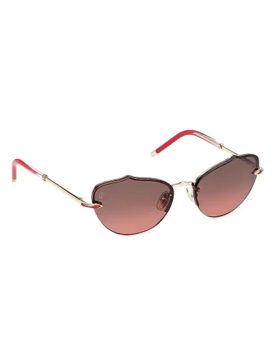 Christian Louboutin Women's 59MM Cat-Eye Sunglasses - Gold Red | Thumbnail 8