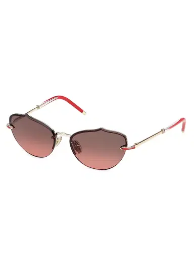 Christian Louboutin Women's 59MM Cat-Eye Sunglasses - Gold Red | Thumbnail 1