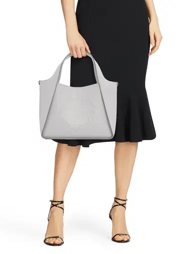 Stella McCartney Women's Logo Grainy Alter Mat Crossbody Tote Bag | Thumbnail 3 Stella McCartney Women's Logo Grainy Alter Mat Crossbody Tote Bag | Thumbnail 3