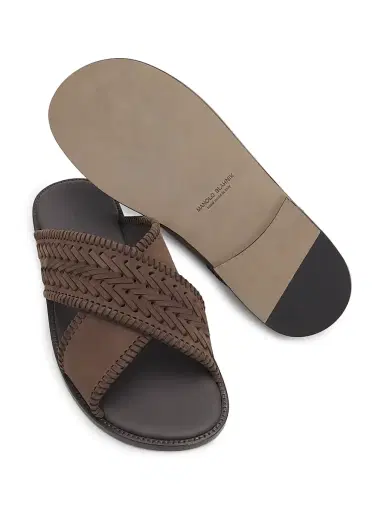 Manolo Blahnik Men's Tex Woven Suede Sandals - Dark Brown - Size 12 | Thumbnail 5 Manolo Blahnik Men's Tex Woven Suede Sandals - Dark Brown - Size 12 | Thumbnail 5