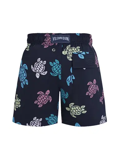 Vilebrequin Little Boy's & Boy's Tortoise Print Swim Trunks - Blue Marine - Size 10 | Thumbnail 2