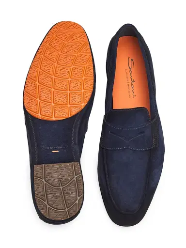 Santoni Men's Carlo Suede Driving Loafers | Thumbnail 6 Santoni Men's Carlo Suede Driving Loafers | Thumbnail 6