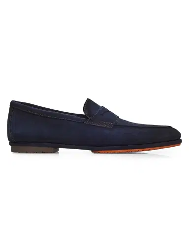 Santoni Men's Carlo Suede Driving Loafers | Thumbnail 1 Santoni Men's Carlo Suede Driving Loafers | Thumbnail 1