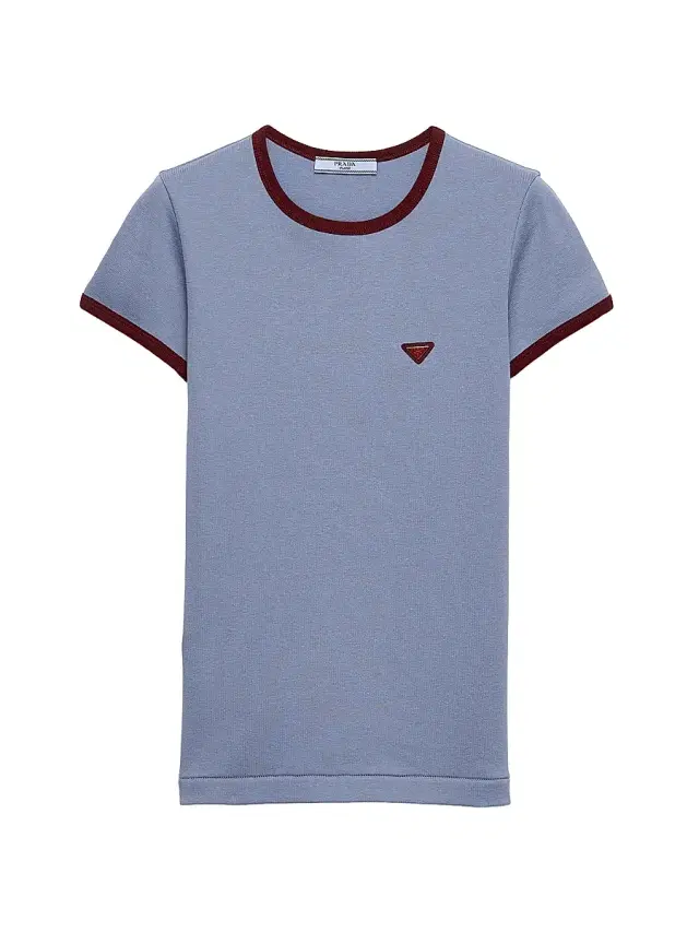 Prada Women's Cotton T-Shirt - Blue