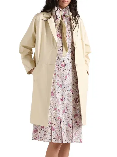 Prada Women's Floral Print Georgette Dress | Thumbnail 2