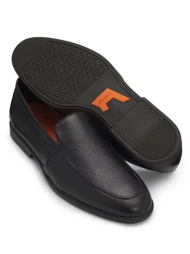 Santoni Men's Malibu Leather Loafers - Black - Size 13 | Thumbnail 5 Santoni Men's Malibu Leather Loafers - Black - Size 13 | Thumbnail 5