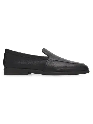 Santoni Men's Malibu Leather Loafers - Black - Size 13 | Thumbnail 1 Santoni Men's Malibu Leather Loafers - Black - Size 13 | Thumbnail 1