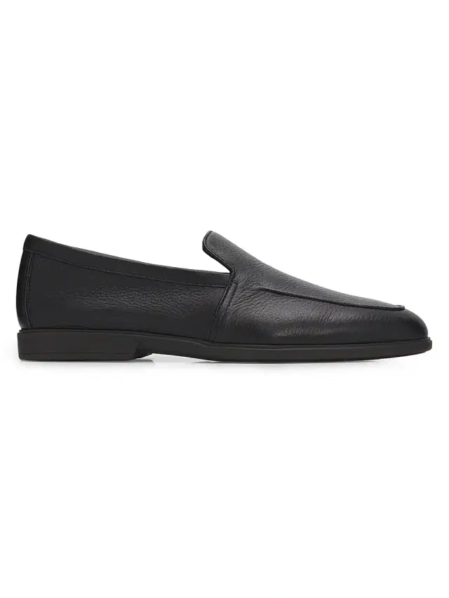 Santoni Men's Malibu Leather Loafers - Black