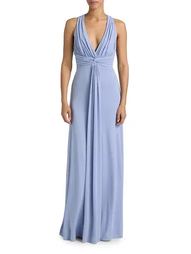 Cinq à Sept Women's Gertie Pleated A-Line Gown | Thumbnail 3 Cinq à Sept Women's Gertie Pleated A-Line Gown | Thumbnail 3
