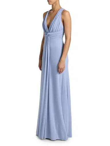 Cinq à Sept Women's Gertie Pleated A-Line Gown | Thumbnail 4 Cinq à Sept Women's Gertie Pleated A-Line Gown | Thumbnail 4