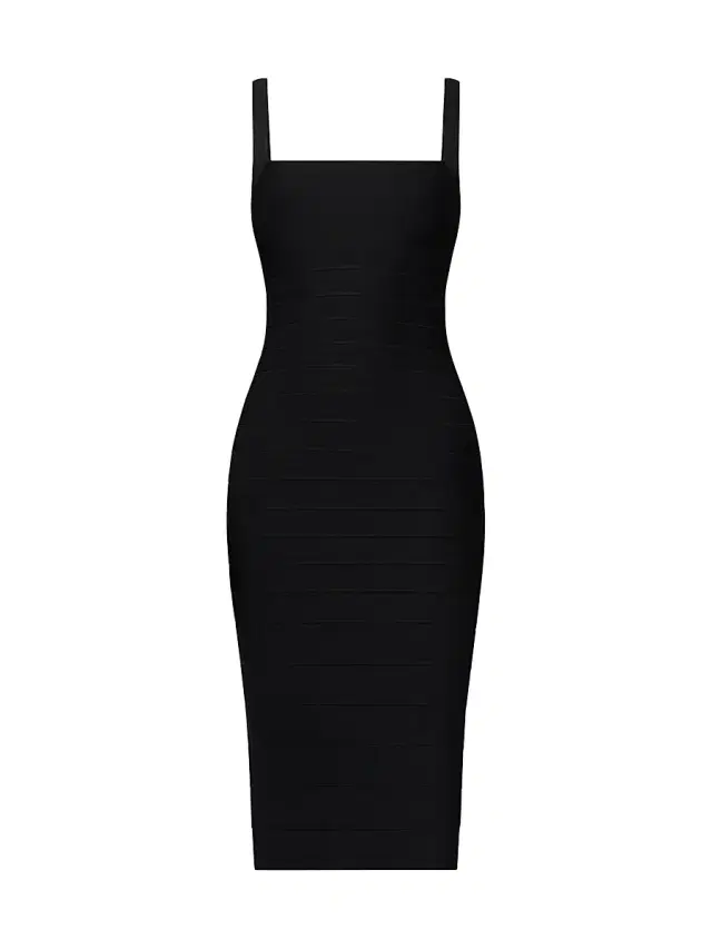 Hervé Léger Women's The Neri Bandage Midi-Dress - Black