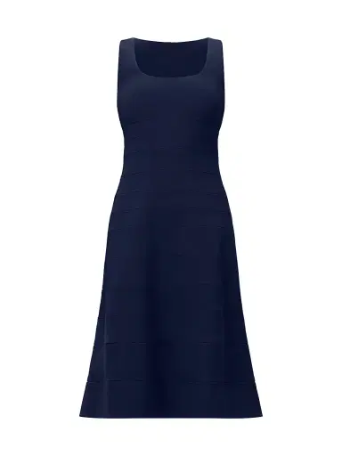 Hervé Léger Women's Zinnia Stretch Crepe Midi-Dress - Storm - Size 8 | Thumbnail 1
