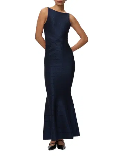Hervé Léger Women's The Dion Bandage Mermaid Gown | Thumbnail 2 Hervé Léger Women's The Dion Bandage Mermaid Gown | Thumbnail 2