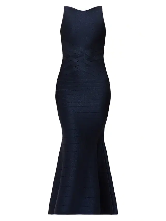 Hervé Léger Women's The Dion Bandage Mermaid Gown - Storm