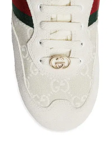 Gucci Women's GG Canvas Low-Top Sneakers - Off White - Size 12 | Thumbnail 5