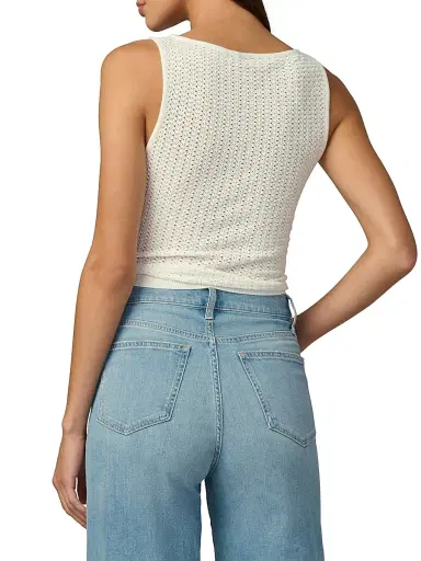 Joe's Jeans Women's Crochet Boatneck Tank | Thumbnail 4 Joe's Jeans Women's Crochet Boatneck Tank | Thumbnail 4