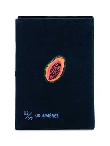 Olympia Le-Tan Women's Tropicalia Embroidered Book Clutch - Ultra Eclipse | Thumbnail 3 Olympia Le-Tan Women's Tropicalia Embroidered Book Clutch - Ultra Eclipse | Thumbnail 3