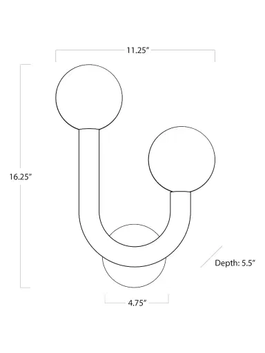 Regina Andrew Classics Happy Sconce - Right Side - Brass | Thumbnail 6