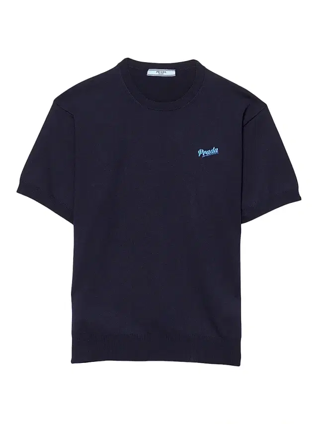 Prada Women's Silk Crew-Neck Sweater - Blue