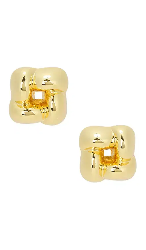 Jenny Bird Mini Woven Square Earrings