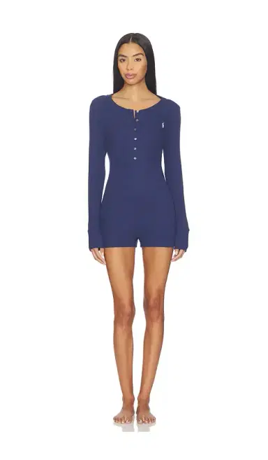 Polo Ralph Lauren Intimates Waffle Sleep Romper | Thumbnail 2