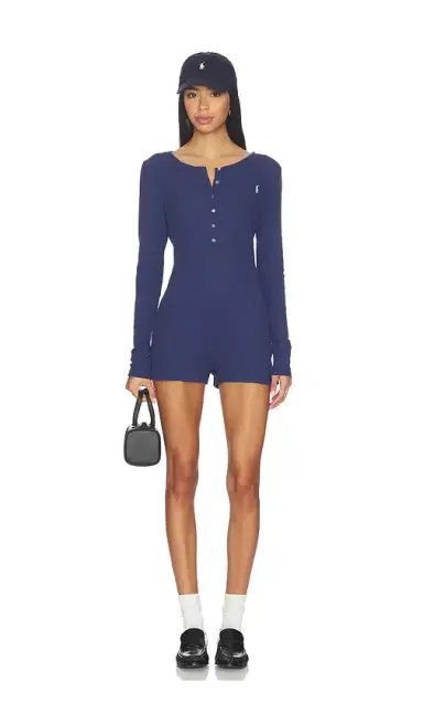 Polo Ralph Lauren Intimates Waffle Sleep Romper | Thumbnail 1