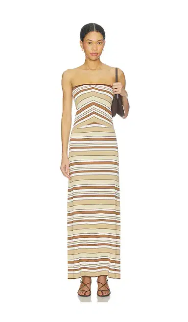 MINKPINK Vela Strapless Knit Midi Dress | Thumbnail 1 MINKPINK Vela Strapless Knit Midi Dress | Thumbnail 1
