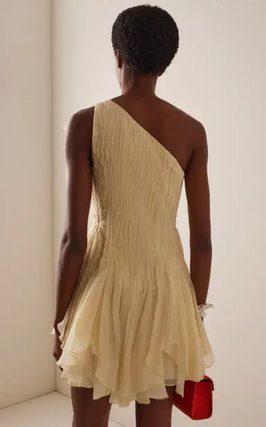 Aje Nisha One-Shoulder Organza Mini Dress | Thumbnail 4 Aje Nisha One-Shoulder Organza Mini Dress | Thumbnail 4