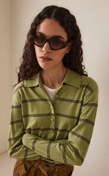 Loewe Triangle Slim Acetate Sunglasses | Thumbnail 2 Loewe Triangle Slim Acetate Sunglasses | Thumbnail 2