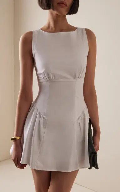Staud Gwen Cotton Mini Dress | Thumbnail 3