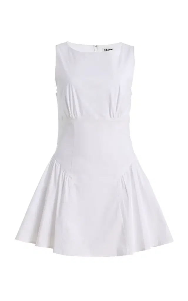 STAUD Gwen Cotton Mini Dress