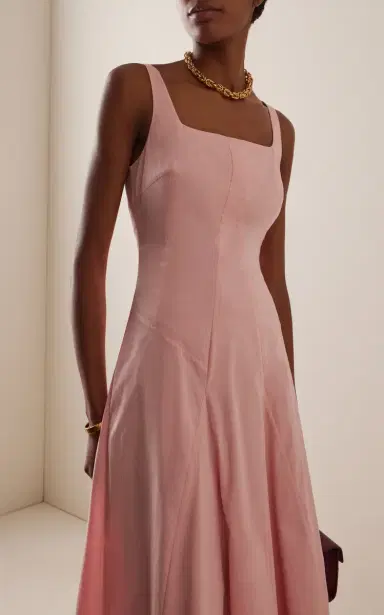 Staud Willow Stretch-Cotton Midi Dress | Thumbnail 3