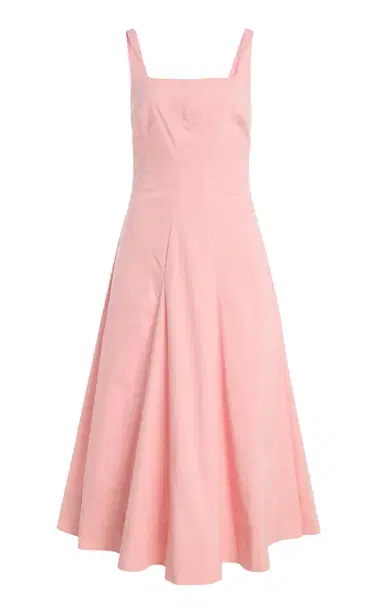 Staud Willow Stretch-Cotton Midi Dress | Thumbnail 1