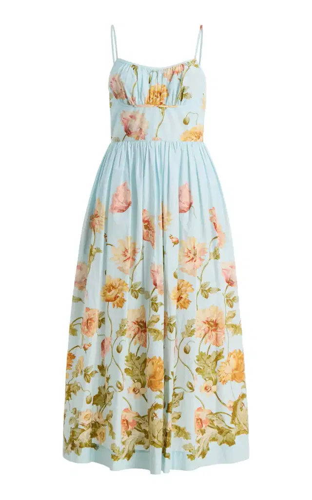 Alba Floral Cotton Midi Dress