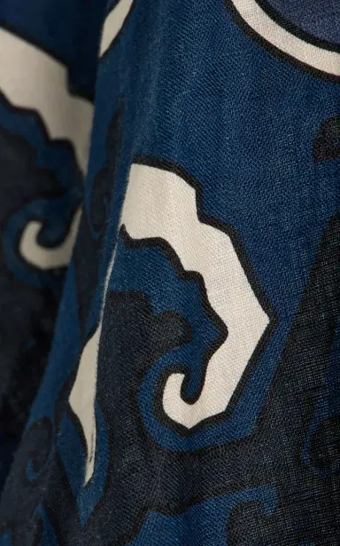 Sea Blaise Print Linen Top | Thumbnail 5