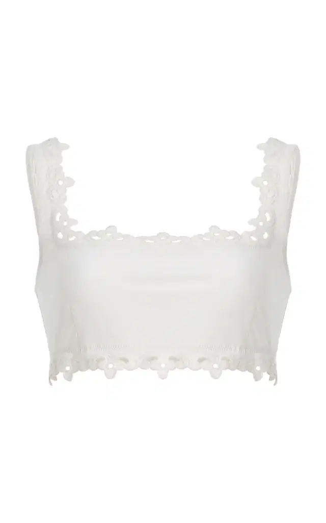 Sea Leila Eyelet Bikini Top