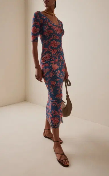 Etro Jersey Midi Dress | Thumbnail 2 Etro Jersey Midi Dress | Thumbnail 2