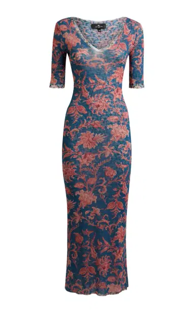 Etro Jersey Midi Dress | Thumbnail 6 Etro Jersey Midi Dress | Thumbnail 6