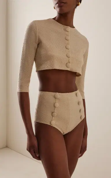 Lisa Marie Fernandez Seersucker Cardigan | Thumbnail 2