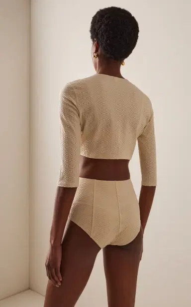 Lisa Marie Fernandez Seersucker Cardigan | Thumbnail 3