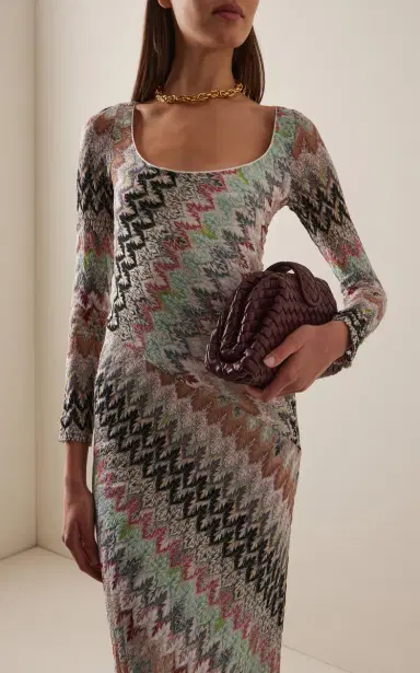 Missoni Metallic Knit Maxi Dress | Thumbnail 3 Missoni Metallic Knit Maxi Dress | Thumbnail 3