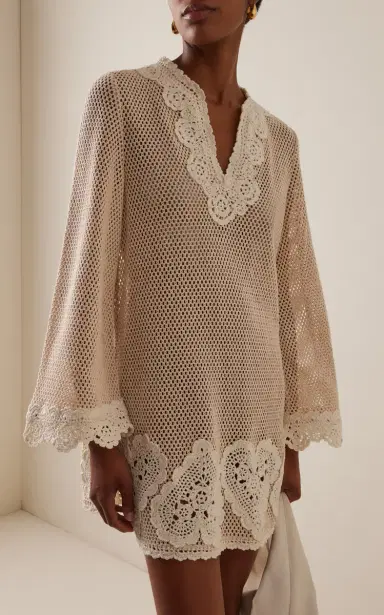 Sea Madelyn Crocheted Cotton Tunic | Thumbnail 3 Sea Madelyn Crocheted Cotton Tunic | Thumbnail 3