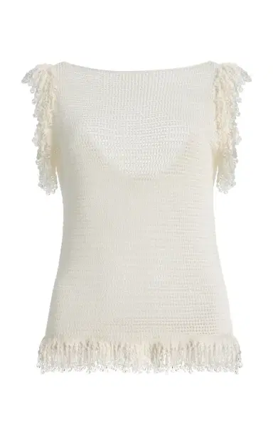 Paris Georgia Fringe Cotton Top | Thumbnail 1 Paris Georgia Fringe Cotton Top | Thumbnail 1