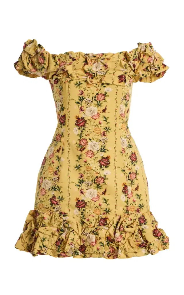 Agua by Agua Bendita Exclusive Jardin Ots Cotton Poplin Mini Dress