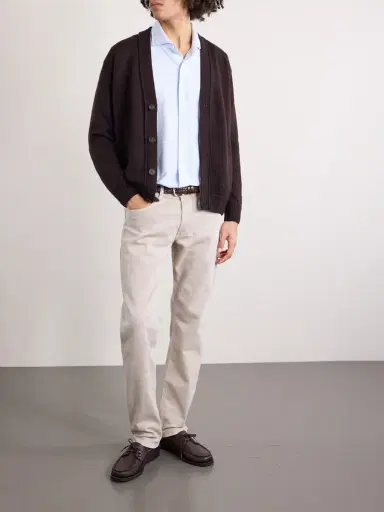 Peter Millar Excursionist Flex Slim-Fit Striped Cotton-Blend Shirt - Men | Thumbnail 2 Peter Millar Excursionist Flex Slim-Fit Striped Cotton-Blend Shirt - Men | Thumbnail 2
