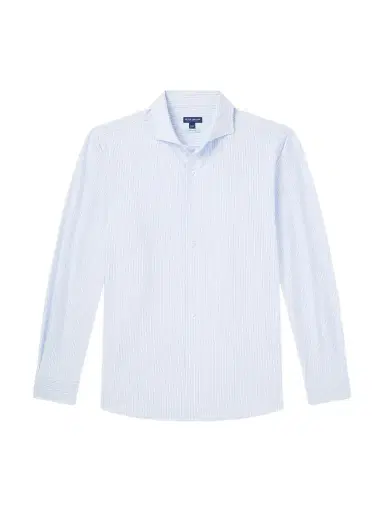 Peter Millar Excursionist Flex Slim-Fit Striped Cotton-Blend Shirt - Men | Thumbnail 1 Peter Millar Excursionist Flex Slim-Fit Striped Cotton-Blend Shirt - Men | Thumbnail 1