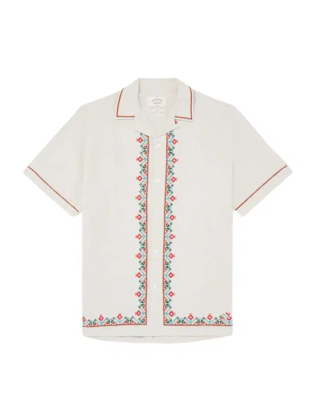 Portuguese Flannel Convertible-Collar Embroidered Linen and Cotton-Blend Shirt - Men