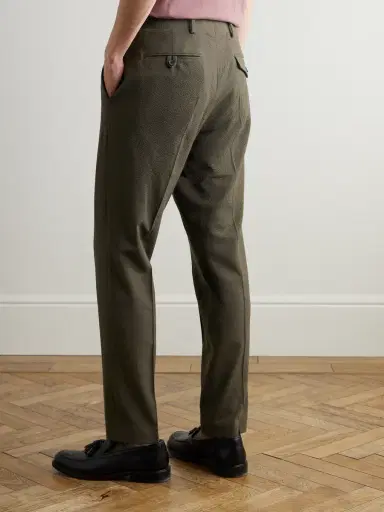MR P. Straight-Leg Wool-Blend Seersucker Trousers - Men | Thumbnail 4