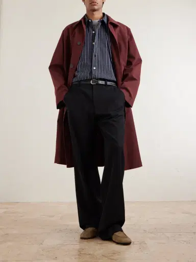 mfpen Exact Striped Cotton-Poplin Shirt - Men | Thumbnail 2