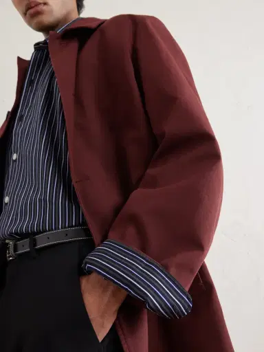 mfpen Exact Striped Cotton-Poplin Shirt - Men | Thumbnail 5